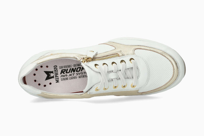 Mephisto Women's Sneaker Ylona White Charm Top